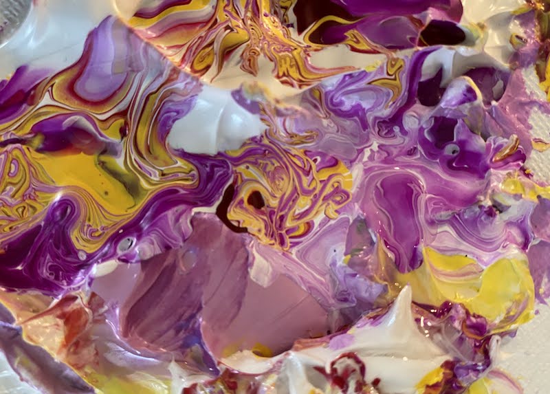 Magenta Abstract Painting